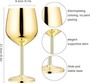 Copas de vino irrompibles de acero inoxidable, metal negro para interiores y exteriores, para piscina, boda, aniversario, vacaciones, cóctel - Product Image 5