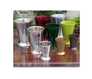 ที่ปลูกต้นไม้เหล็กรูปทรงคลาสสิกพร้อมดีไซน์เรียบง่ายสวนสมุนไพรในร่มสีเงินขัดเงาสำหรับตกแต่งสวน - Product Image 6