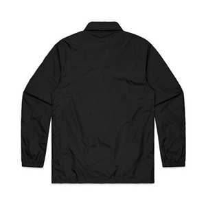 <b>Men's</b> <b>Lightweight</b> Coaches <b>Jacket</b> Stand Collar Style Vintage 100% Nylon Plain Dyed Applique OEM Service Available - Product Image 2