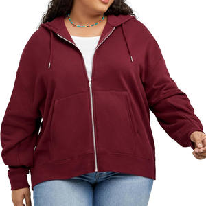 Sudaderas con Capucha para Mujer de Alta Calidad, Personalizadas, con Cierre Completo, Hombros Caídos, Impresión Bajo Demanda, Sudaderas Básicas con Cierre - Product Image 5