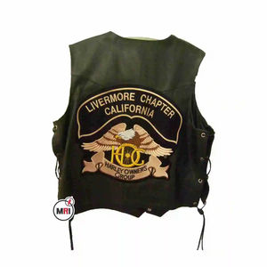 New Wholesale Men's Tactical Motorcycle Vest Jacket 100% Faux <b>Leather</b> <b>Waist</b> <b>Coat</b> Upper Warm with Cotton Filling Material - Product Image 4