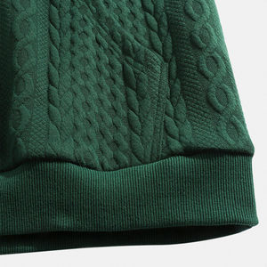 Vêtements de sport quotidiens décontractés pour hommes, sweat-shirt à capuche avec fermeture éclair, nouveauté, prix de gros d'hiver teints en couleur unie pour l'hiver - Product Image 3