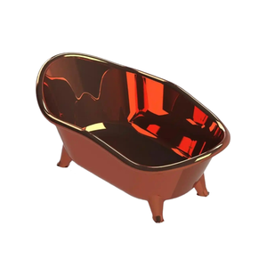 Bañeras de cobre puro apropiadas para la edad rústicas precisas del fabricante indio, el mejor precio, artículos de baño para spa en casa para adultos - Product Image 1