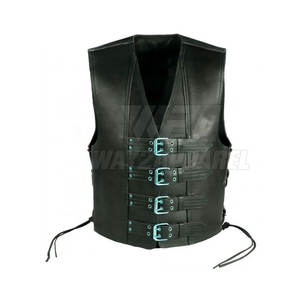 Nouveau gilet de motard en cuir véritable pour hommes sur mesure gilet en cuir de moto de qualité supérieure 2025 - Product Image 4