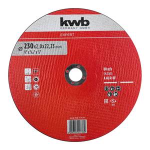 Disco de Corte de Resina Kwb 230x2mm, Muela Abrasiva Grano 46, Modelo 0912300 - Product Image 1