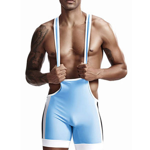 Combinaisons de lutte en tricot de style professionnel, légères, flexibles et confortables, avec un tissu de haute qualité pour la salle de sport et la compétition - Product Image 1