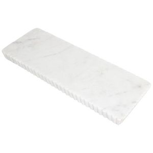 Tabla de cortar de mármol blanco artesanal para cocinas de lujo Añade estilo elegancia practicidad al uso diario - Product Image 1