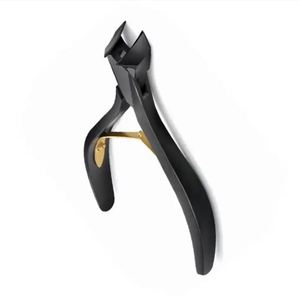 Cortauñas para Uñas Encarnadas con Forma de Luna y Logotipo Personalizado, Hoja Afilada, Mango Negro, Herramienta de Belleza para Manicura - Product Image 2