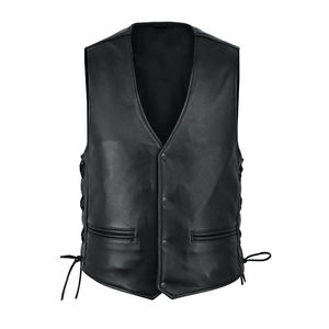 Chaleco de cuero clásico para hombre y mujer, equipo de protección de motocicleta duradero de alta calidad, Equipo de Motocicleta duradero de alta calidad - Product Image 1