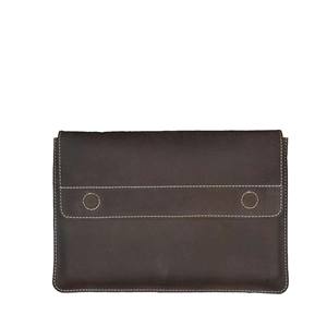 Vente en gros housse pour ordinateur portable 16 ''Logo personnalisé Taille Convient à tous les types d'ordinateurs portables Housse de protection en cuir véritable pour ordinateur portable OEM - Product Image 1