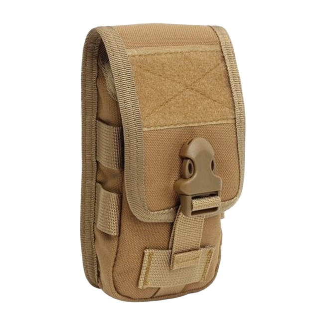 Tactical Molle Mobile Phone Pouch Bag Case Cover Double Layer 1000D Nylon Polyester Breathable Outdoor Shoulder Strap