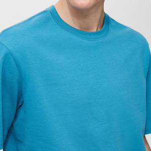 T-shirt à manches longues pour homme en coton 100% de poids lourd, coupe régulière, tissu peigné, séchage rapide, respirant - Product Image 4