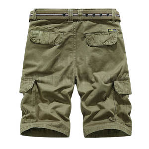 Pantalones cortos Cargo para hombre, Shorts de secado rápido con múltiples bolsillos, para exteriores, de verano - Product Image 2