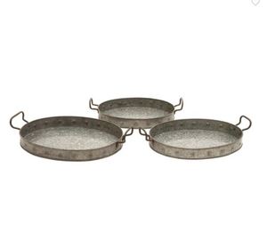 Plateaux de service ronds en acier inoxydable argenté, dernier design, pour chocolats, desserts, plats sucrés - Product Image 5