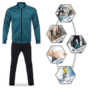 Conjunto de ropa informal de chándal para hombre con logotipo personalizado de alta calidad a la venta de fábrica para invierno tela de lana estampada con estampado de puff - Product Image 3
