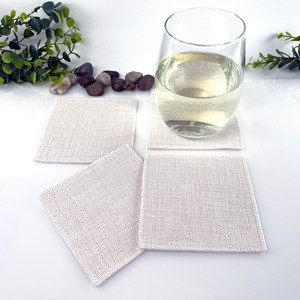 Posavasos de lino 100% Natural, posavasos para bebidas, almohadilla para artesanía, posavasos de lino, precio al por mayor - Product Image 4