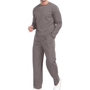 Ensemble de survêtement décontracté 2 pièces pour homme – Pull et pantalon de jogging en tissu éponge à séchage rapide – Collection été 2026 - Product Image 4
