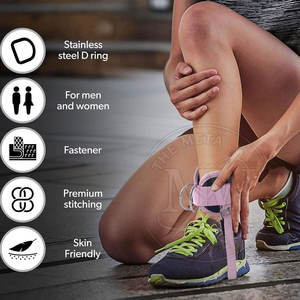 Sangles de cheville unisexes écologiques respirantes en nylon 100% de haute qualité sur mesure pour la protection des jambes en vente - Product Image 6