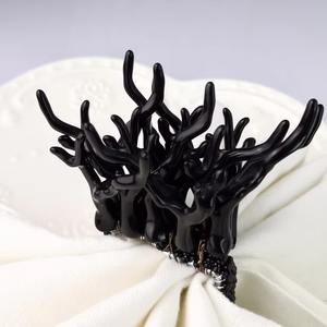 Porte-serviettes design antique pour décor de table vintage, fêtes de mariage, hôtel, salle à manger, élégante, accent - Product Image 6