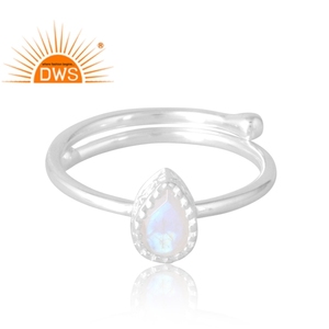 Superventas anillo de piedras preciosas de Luna arcoíris Natural de 925 esterlina, joyería personalizada para mujer, regalo para ella - Product Image 3