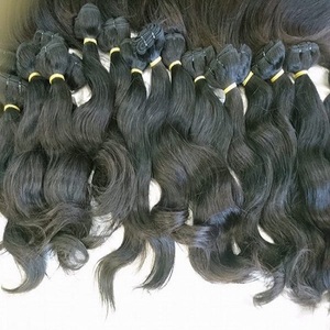 Extensiones de cabello humano ondulado, pelo de templo indio, extensiones de cabello de color virgen natural - Product Image 1