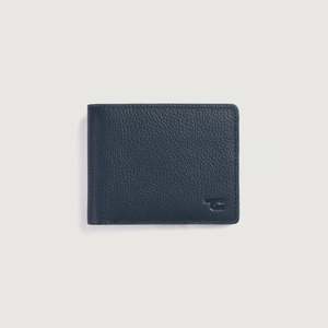 Voren Luxury Bi-fold <b>Wallet</b> Blue Genuine Leather Alligator Pattern RFID Blocking Flap Closure Short Length Embossed Vintage - Product Image 1