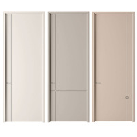 Porte intérieure en bois massif de style moderne, anti-collision, insonorisée, protection des coins, cristal de carbone, garantie 1 an, finition de qualité
