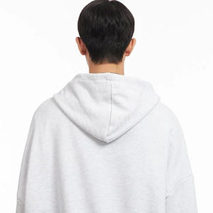 Couleur unie avec logo personnalisé, design à manches longues pour les acheteurs en gros, avec cordon de serrage pour la capuche / Sweat-shirt pour homme de haute qualité - Product Image 5