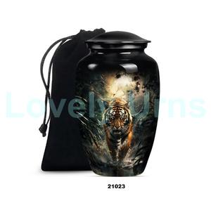 โกศอลูมิเนียมสำหรับผู้ใหญ่เถ้ากระดูกของคนโกศขนาดใหญ่พร้อมถุงกำมะหยี่ฟรี - Product Image 3