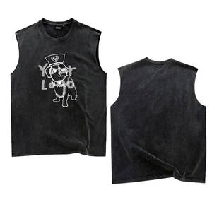 Mark's Top Pick 2025 débardeur de gymnastique pour hommes surdimensionné avec emmanchures 100% coton Fitness gilet respirant Style décontracté - Product Image 2