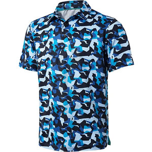 Chemises de golf pour hommes personnalisées en gros, séchage rapide, respirantes, manches courtes, motif uni, tissu tricoté 220g polyester/coton, OEM - Product Image 6