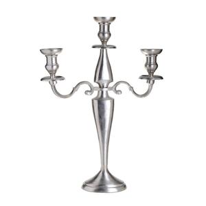 Candelabre élégant en métal à 5 bras pour les événements, les fêtes, les cérémonies, les réceptions, décorations, candelabre argenté - Product Image 2
