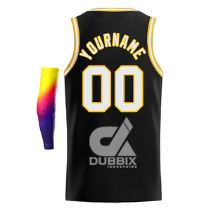 Maillots de basket-ball sans manches personnalisés avec impression par sublimation, respirants, à séchage rapide, antibactériens, pour adultes, vêtements d'équipe - Product Image 3