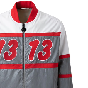 Veste bomber réversible réfléchissante Delta 3M, veste urbaine de qualité supérieure imperméable, en gris et rouge, logo personnalisé sur le devant, vêtements d'extérieur - Product Image 4