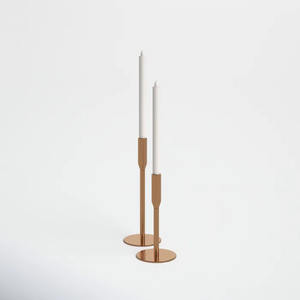 Accent Luxury Metal <b>Taper</b> <b>Candle</b> Holder in Copper Finished for Home Living Room Tabletop Decorative <b>Candle</b> <b>Taper</b> - Product Image 6