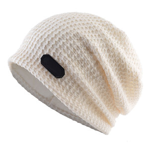 Gorro de Punto de Algodón/Lana de Alta Calidad en Oferta, Unisex, para Uso en Exteriores, Gorro de Invierno Cálido con Diseño Jacquard - Product Image 1