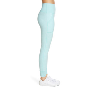 Conjunto de yoga con logotipo personalizado para mujer, conjuntos deportivos de yoga sin costuras de 2 piezas de alta elasticidad sólida para gimnasio - Product Image 4