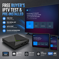 Boîtier TV professionnel Q11 pour opérateur, Android 14.0 S905X4 4 Go 32 Go 4K, LAN 1000M, application CMS, compte personnalisable, logo sur mesure, 1 pièce MOQ, direct usine