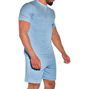 Camiseta más vendida, pantalones cortos, conjunto de dos piezas para hombre, traje de verano estampado para hombre, traje de calle con logotipo personalizado, conjunto de verano - Product Image 4