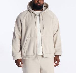 Sweat-shirts à capuche pour hommes en molleton lourd 100% coton, logo personnalisé vintage, streetwear, fermeture éclair, automne - Product Image 1