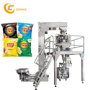 Automatic weighing fry french plantain packaging machine banana potato chips crisps packing machine