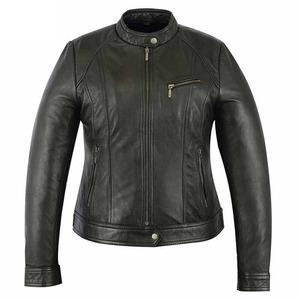 Chaquetas de cuero de PVC de alta calidad personalizadas para hombres disponibles en todos los colores con tela de lona con cremallera al por mayor ofrecido - Product Image 2
