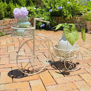 Support de fleurs décoratif de jardin, vente en gros, support de Pot de <span class=keywords><strong>plante</strong></span> en métal pour <span class=keywords><strong>vélo</strong></span> - Product Image 2
