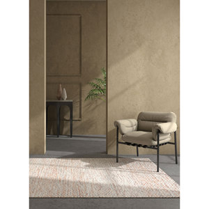 พรมทอมือ Abrash Adwv-13047 ลายทอแบน ทำจากขนสัตว์และใยวิสโคส สีแดงและสีส้ม รูปทรงสี่เหลี่ยมผืนผ้า สำหรับห้องนอน ลายแบบนามธรรม - Product Image 1