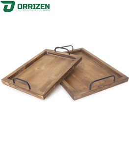Handmade Eco-Friendly Acacia <b>Wood</b> <b>Serving</b> <b>Tray</b> Elegant Contemporary Design Decorative Addition to Any Space - Product Image 1