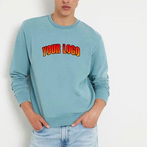 100% algodón mejor correr suéter de alta calidad en blanco sin capucha logotipo bordado personalizado cuello redondo sudadera hombres sudaderas con capucha - Product Image 1