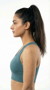 Soutien-gorge de sport pour femme à maintien élevé, vert poussière, sans couture, compression, gym, fitness, yoga, vêtements de sport, soutien-gorge personnalisé OEM - Product Image 3