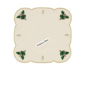 Tapis de table perlés artisanaux personnalisés | Accessoires de salle à manger décoratifs élégants pour l'exportation - Product Image 2