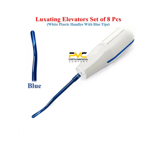 Ensemble de 8 élévateurs de racines luxatrices pour la chirurgie buccale, l'extraction dentaire et les procédures d'extraction dentaire - Product Image 4