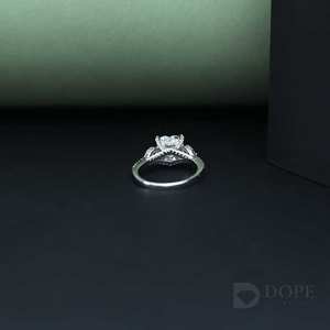 แหวนเพชรรูปหัวใจสวยพร้อมเงินสเตอร์ลิง925พร้อมการออกแบบที่เป็นเอกลักษณ์สำหรับคนที่คุณรัก - Product Image 4